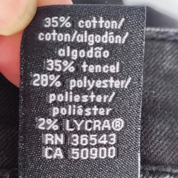 Calvin Klein Jeans women's size 4 black skinny slim fit mid-rise stretch - Picture 7 of 15